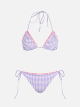 Gingham-Triangel-Bikini