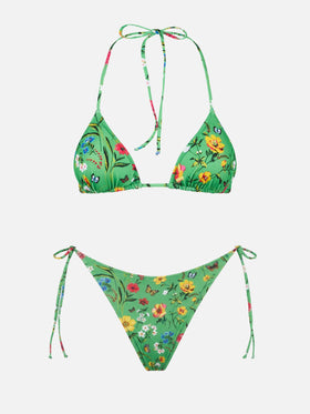 Bikini a triangolo Leah Norah con stampa fiori