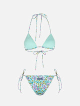 Woman radical flower triangle bikini Leah Marielle