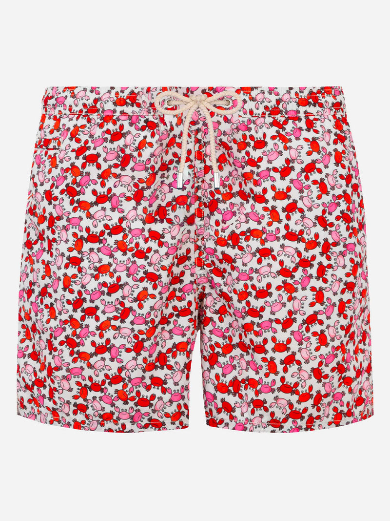 Herren-Badeshorts mit Krabben-Print