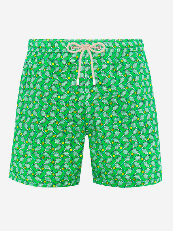 Badeshorts für Herren aus leichtem Stoff Lighting Micro Fantasy mit Tennis-Print