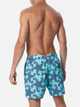 Man lightweight fabric swim-shorts Lighting 70 with paisley print