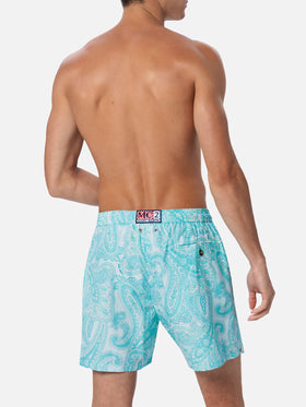 Costume da bagno da uomo in tessuto leggero Lighting 70 con stampa paisley