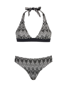 Damen-Triangel-Bikini mit Chevron-Muster