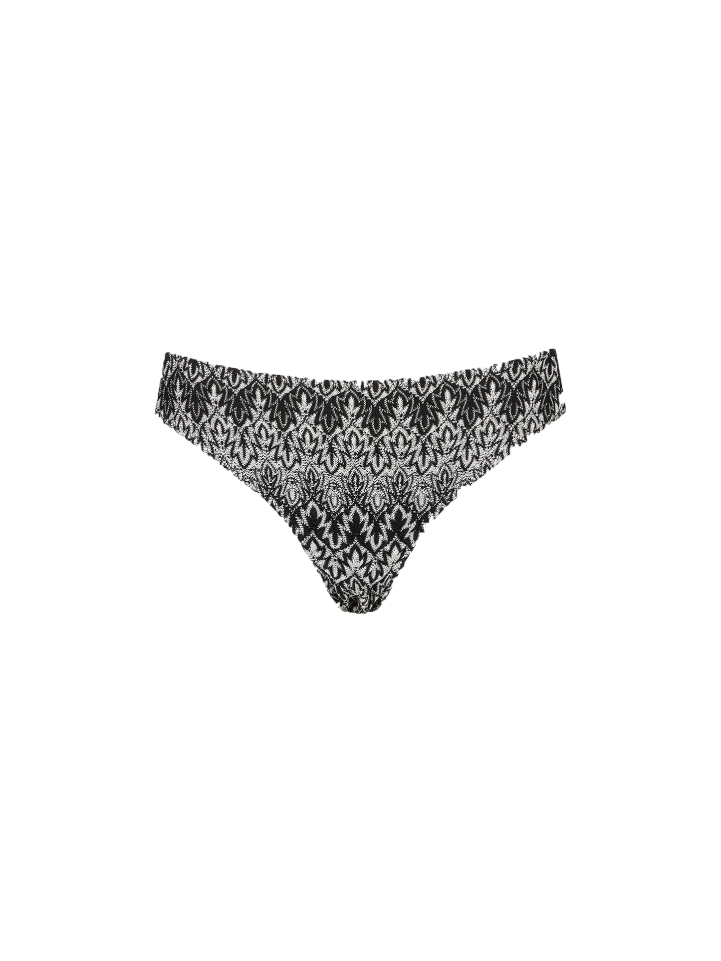Gestrickte Damen-Badehose mit Chevron-Muster