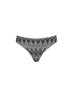 Gestrickte Damen-Badehose mit Chevron-Muster