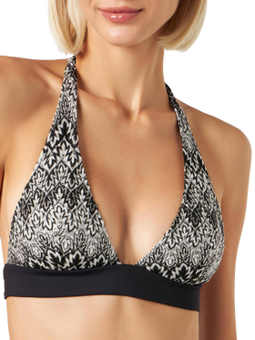Woman knitted triangle top