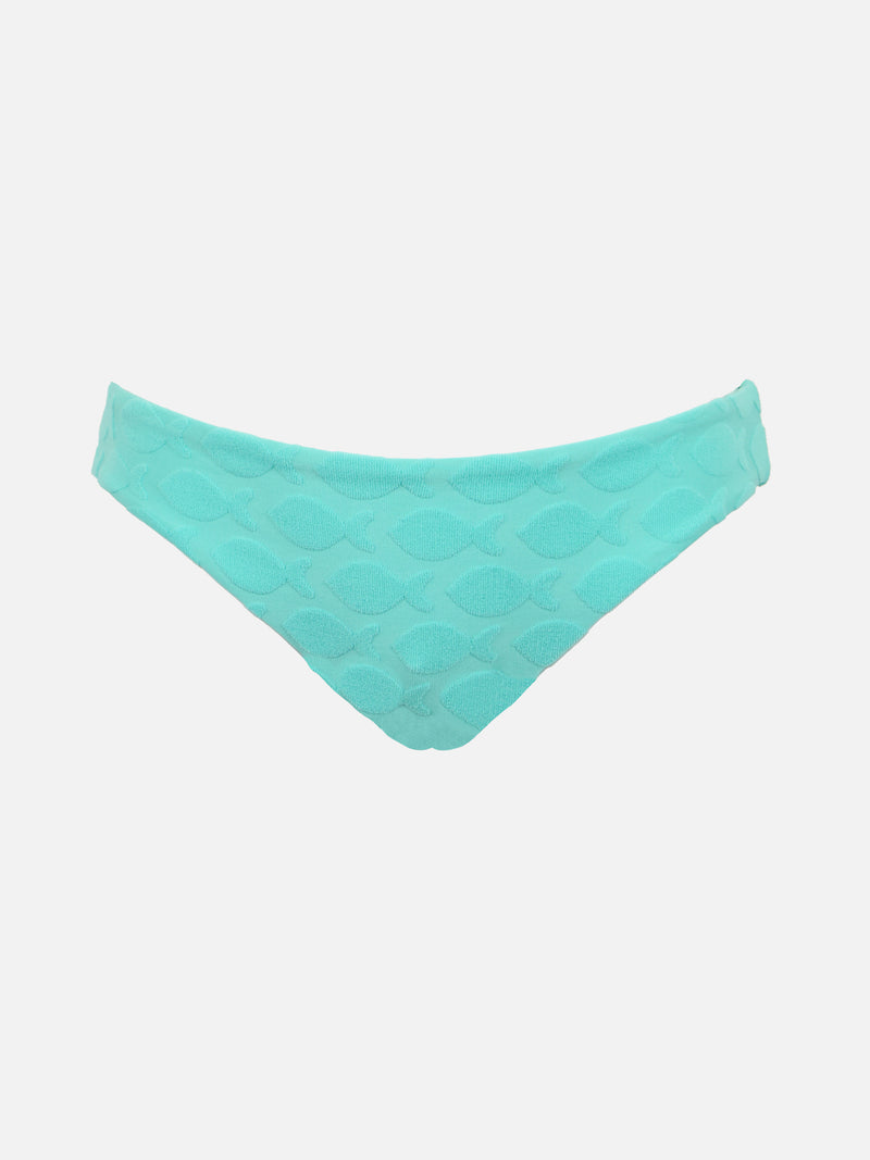 Girl water green swim briefs Madame with bow