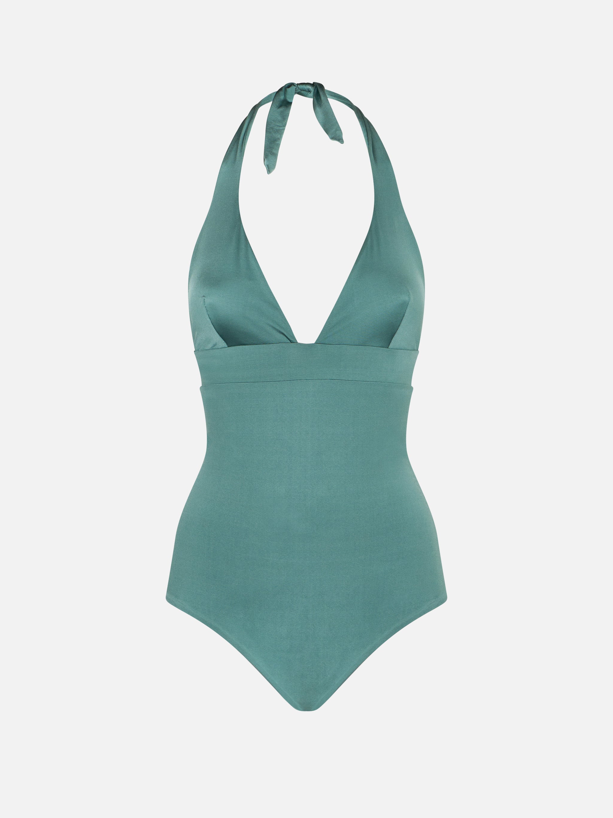 Eleganter Einteiliger Badeanzug Für Damen – Mit Brustpolster Und Rock-Saum, Push-up Effekt