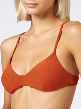 Orange lurex top bralette