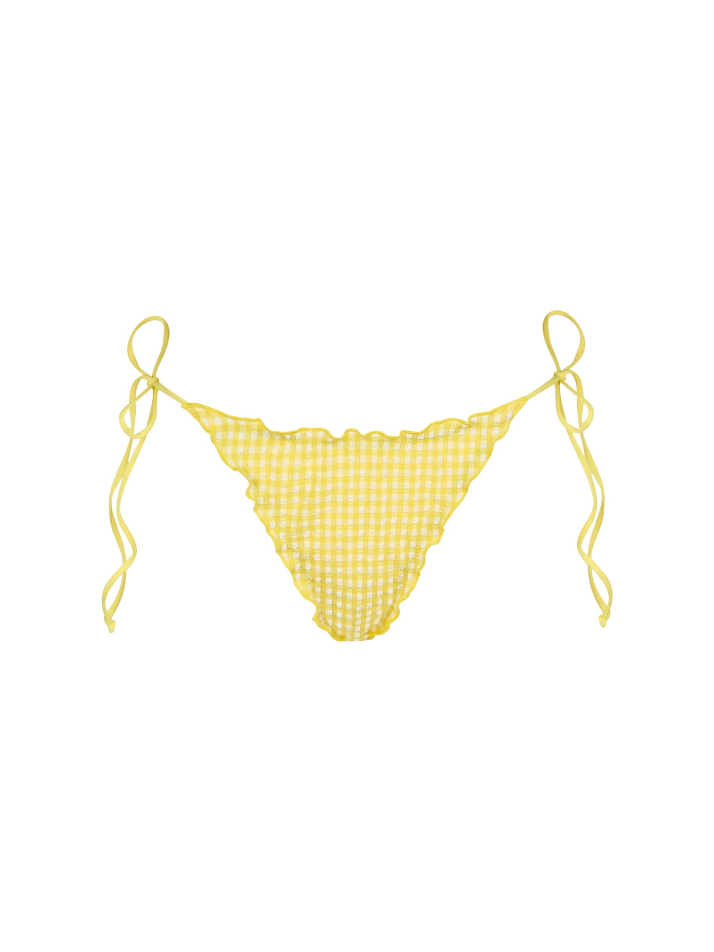 Woman seersucker cheeky swim briefs Miami