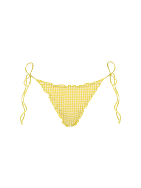 Woman seersucker cheeky swim briefs Miami