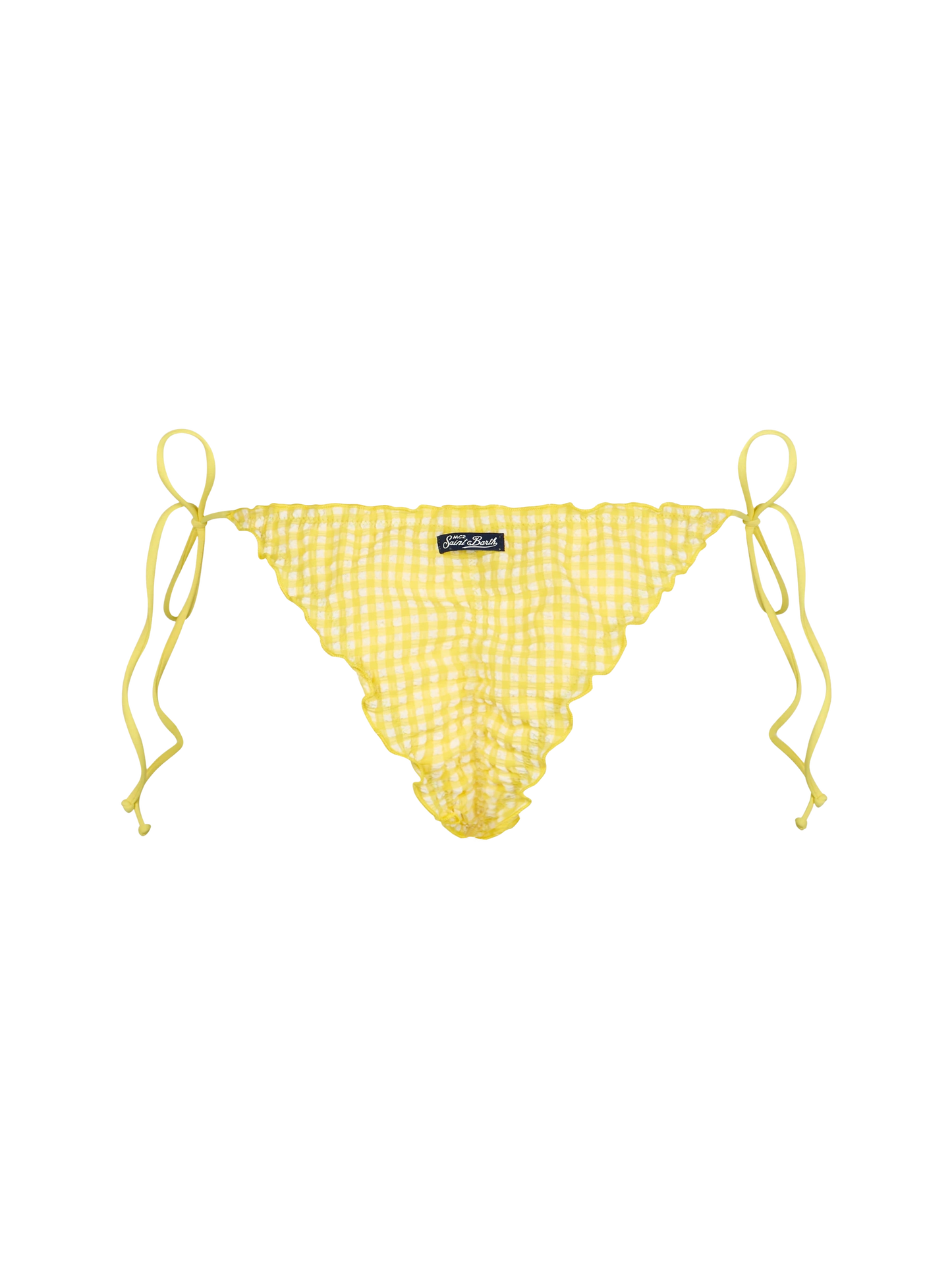 Woman seersucker cheeky swim briefs Miami
