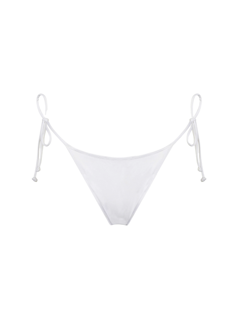 Woman white swim briefs with side laces - MC2 Saint Barth