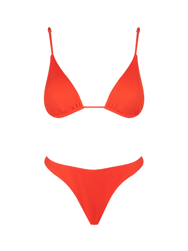Bikini da donna a triangolo arancione