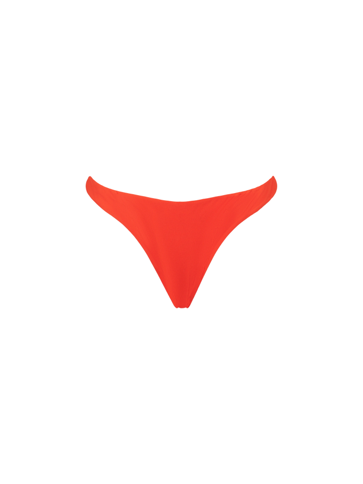 Orange ribbed triangle bikini - MC2 Saint Barth