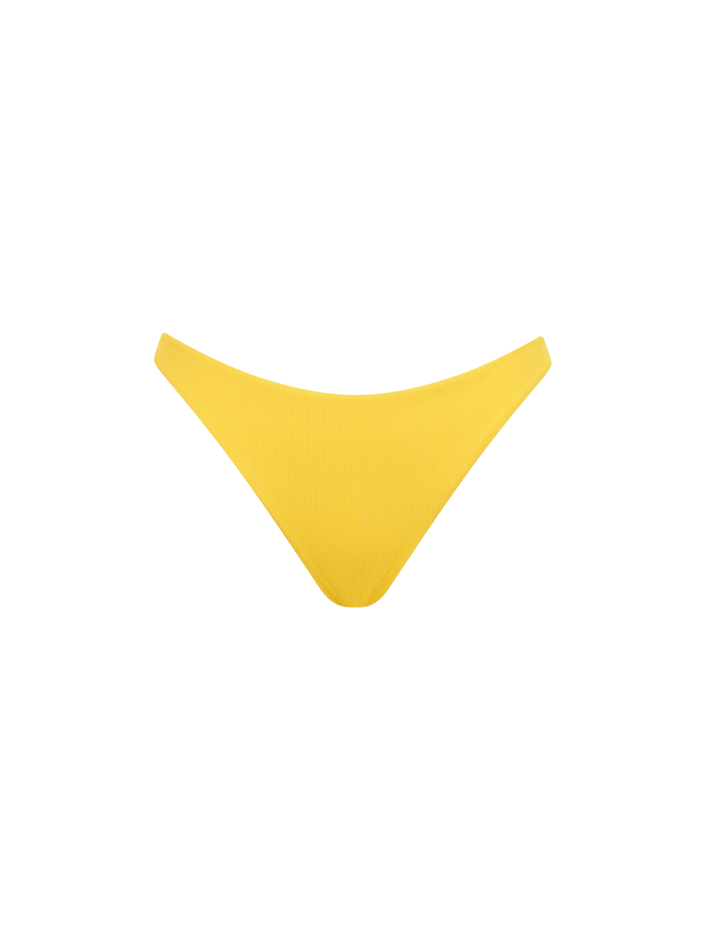 Woman yellow cheeky swim briefs