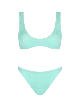 Salbeigrüner, winziger Crinkle-Bikini für Damen von Pamy Naomi
