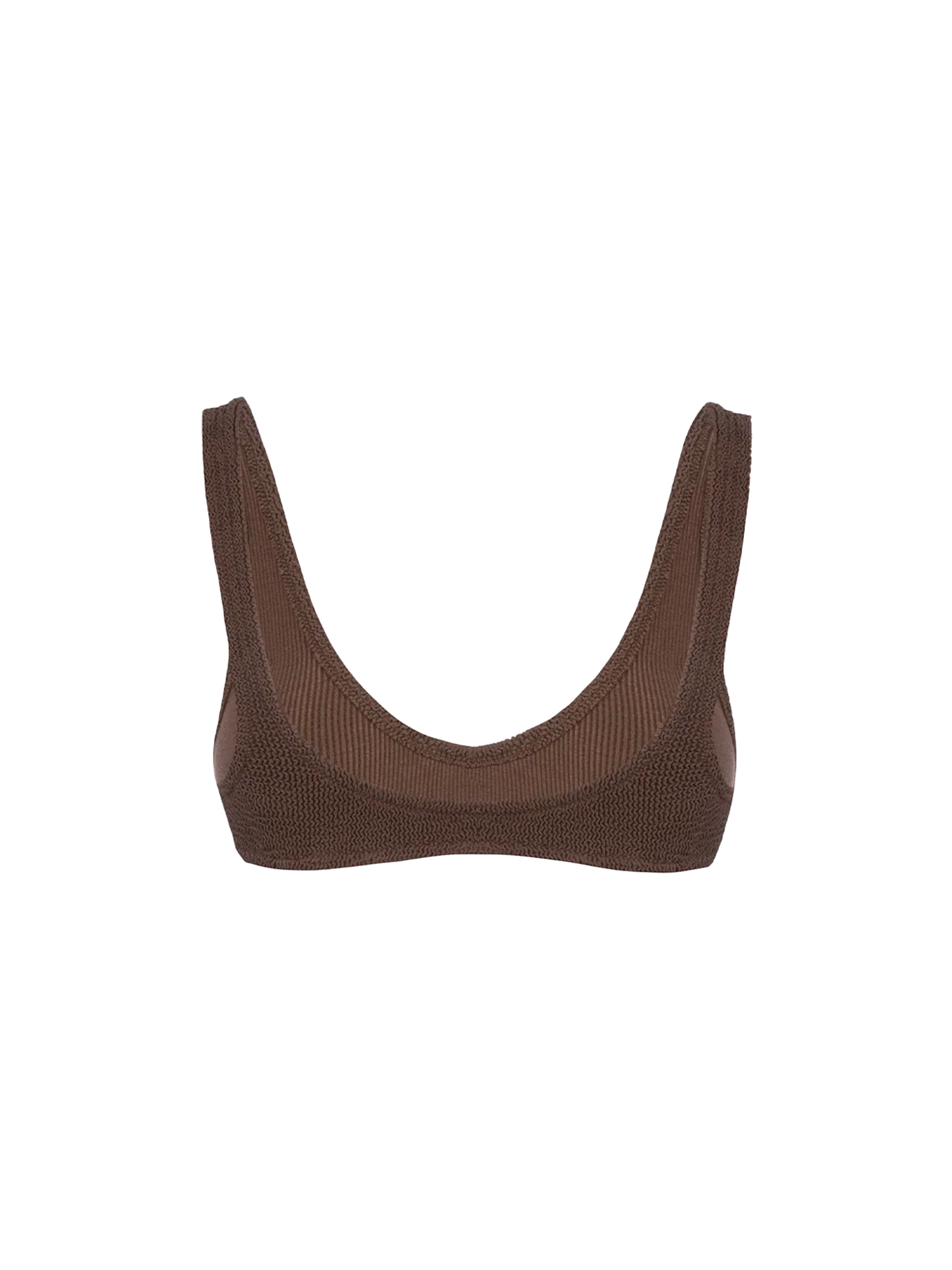 Bralette da donna marrone stropicciato Pamy