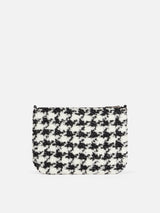 Parisienne Umhängetasche – Clutch mit Pied-de-Poule-Lurex-Muster