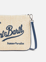 Parisienne-Strohclutch mit Saint-Barth-Stickerei