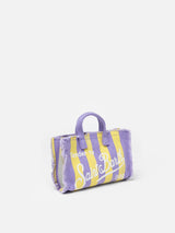 Striped cotton canvas Phone Bag