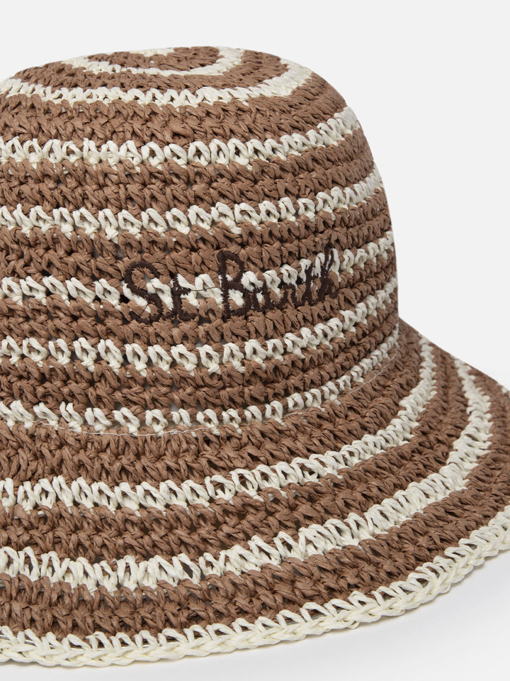 Cappello di paglia stile pescatore Polly