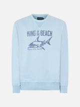 Light blue Sweatshirt King of the beach