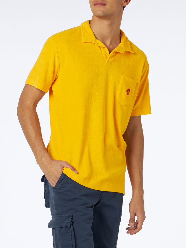 Man terry yellow polo