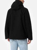 Man black 3-layers hooded jacket Parson