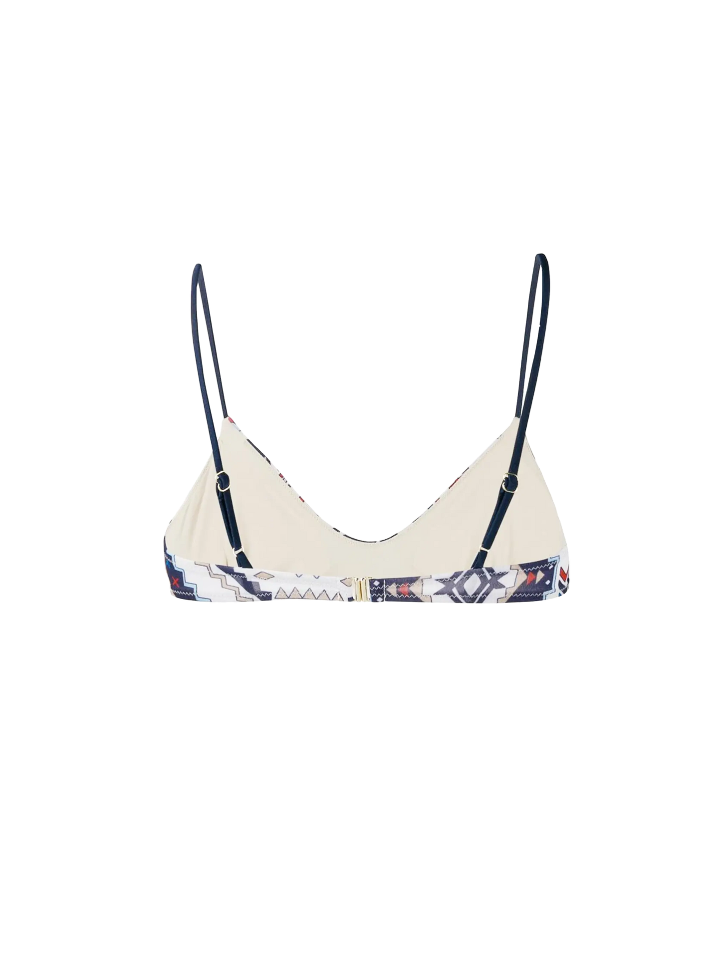Woman bralette top with glitter aztec print