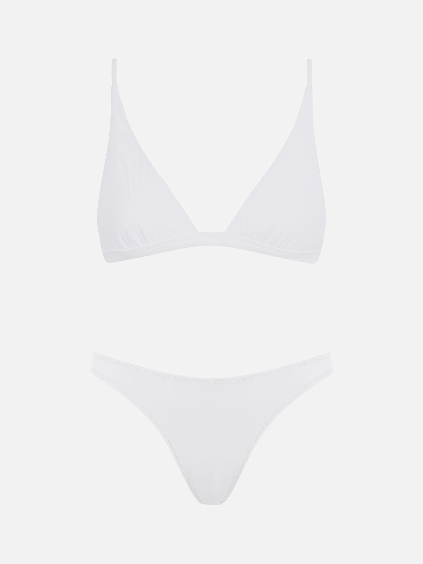 Bikini da donna a triangolo bianco