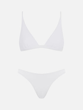 Bikini da donna a triangolo bianco