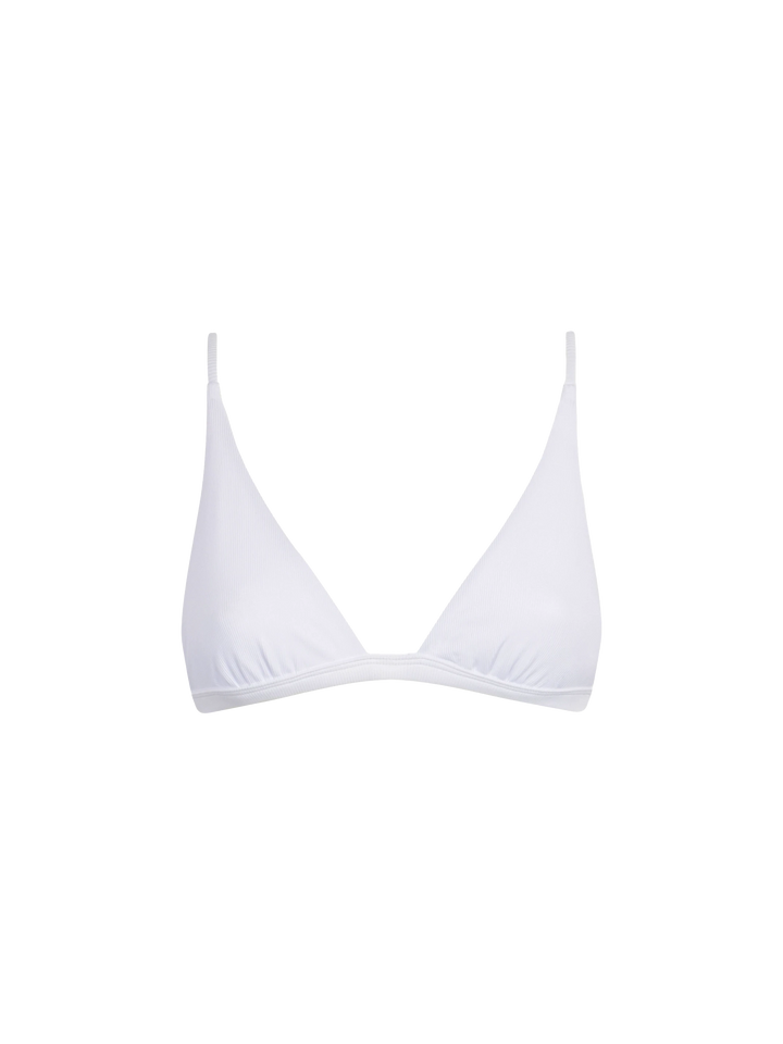 White ribbed triangle - MC2 Saint Barth