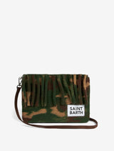 Pouch a tracolla coperta Parisienne con stampa camouflage