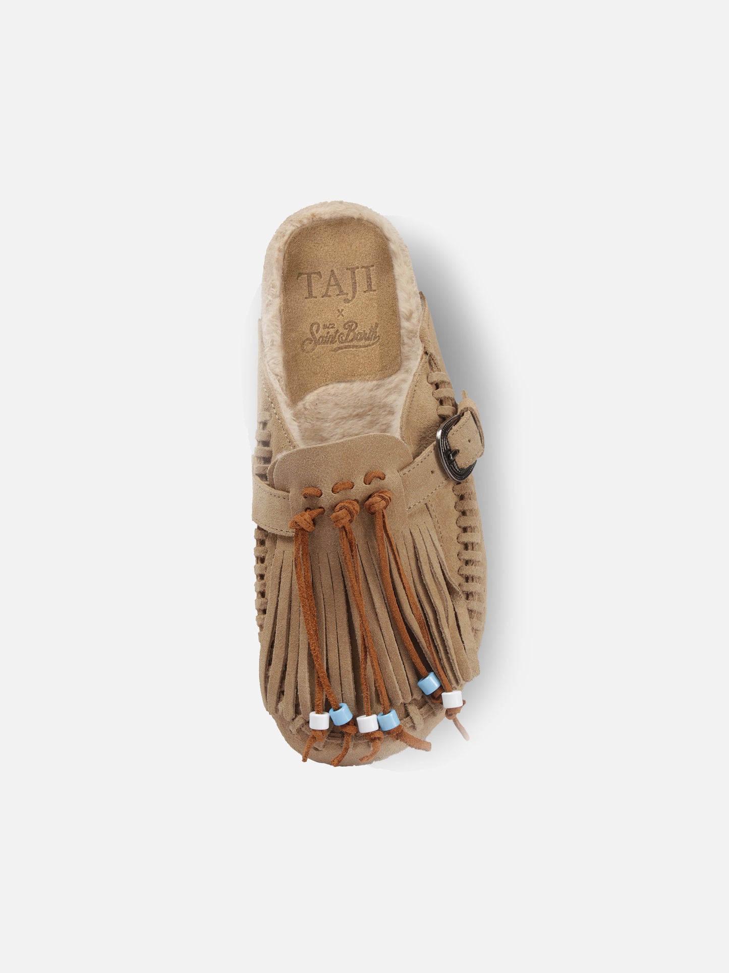 Beige Wildlederclogs Caribe | TAJI SONDEREDITION