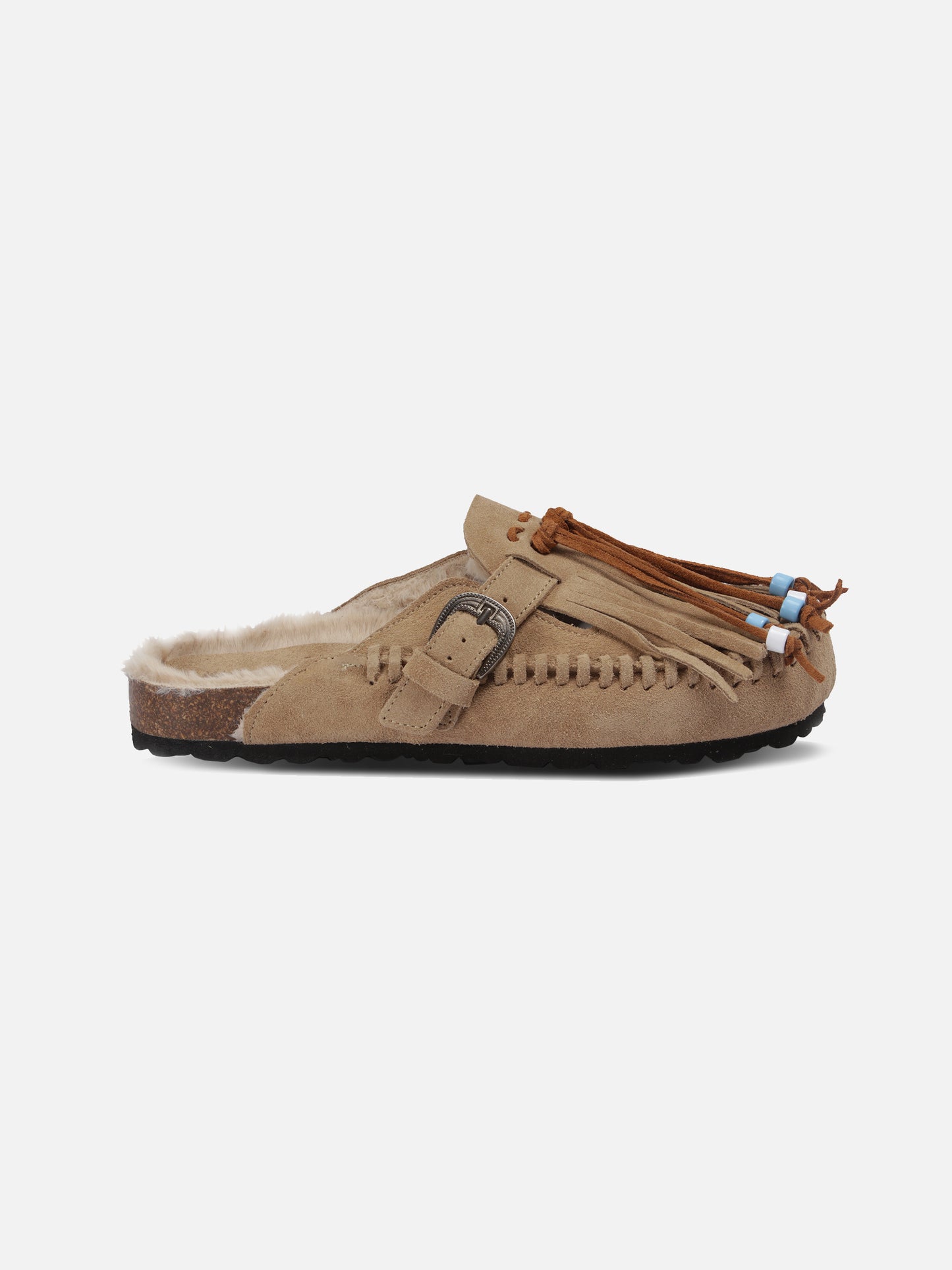 Beige Wildlederclogs Caribe | TAJI SONDEREDITION