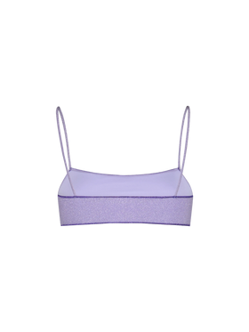 Woman lurex bralette beach top Sadie