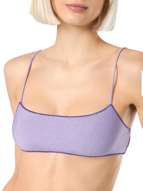 Woman lurex bralette beach top Sadie