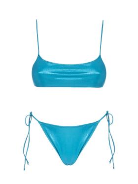 Damen Lamina blaugrüner Bralette-Bikini Sadie Marielle