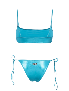 Damen Lamina blaugrüner Bralette-Bikini Sadie Marielle
