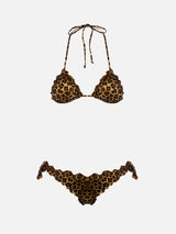 Woman animalier triangle classic bikini Sarius