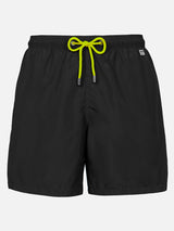 Schwarze Herren-Badeshorts aus leichtem Stoff Lighting Pantone | PANTONE-SONDERAUSGABE