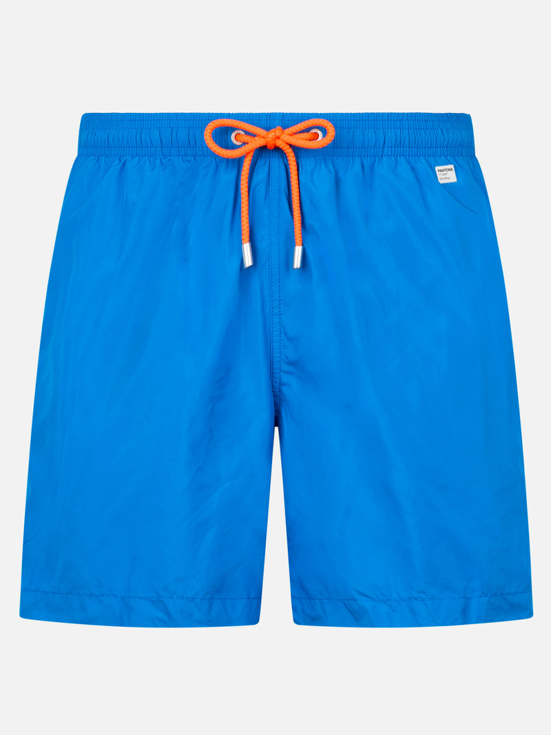 Man lightweight fabric bluette swim-shorts Lighting Pantone | PANTONE SPECIAL EDITION