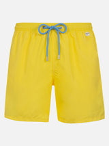 Man lightweight fabric light yellow swim shorts Lighting Pantone | PANTONE® SPECIAL EDITION