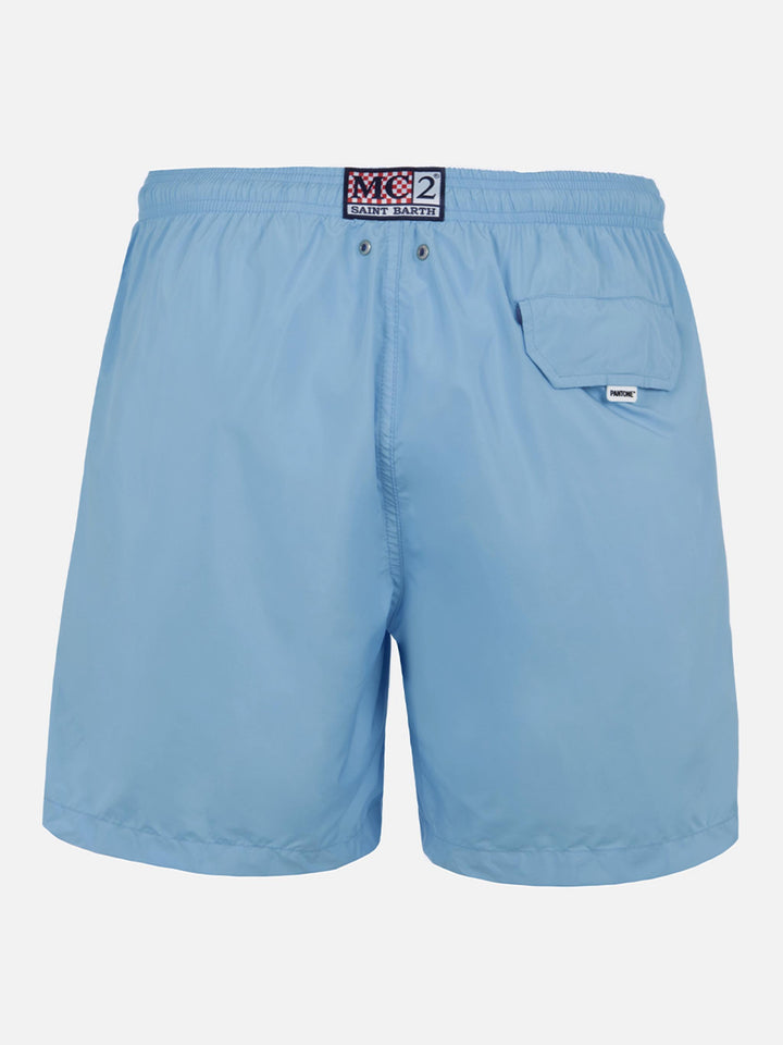 Man light blue swim shorts | PANTONE® SPECIAL EDITION - MC2 Saint Barth