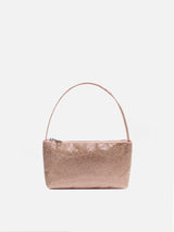 Borsa mini con strass rose gold