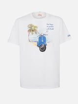 Man t-shirt with Vespa placed print and embroidery | VESPA SPECIAL EDITION