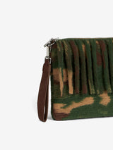 Pouch a tracolla coperta Parisienne con stampa camouflage