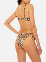 Bikini a bralette animalier